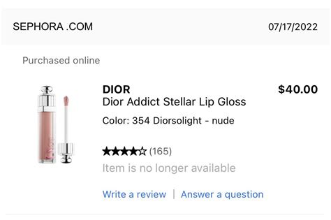 Sephora blocking certain questions and answers about Dior 